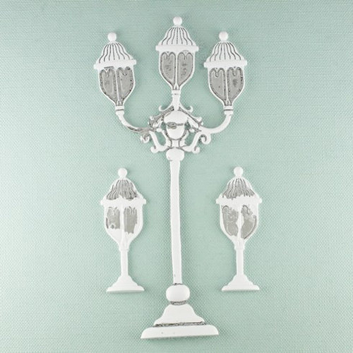 Shabby Chic Collection, Metal Treasure Embellishments, Street Lamp - Prima Marketing