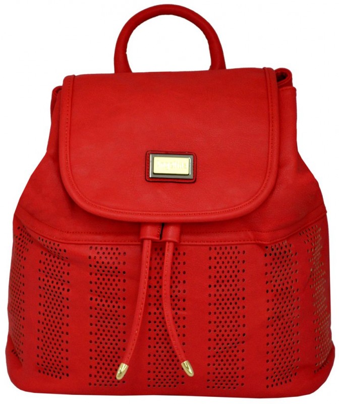 Mochila Premium Corte a Laser  VERMELHO