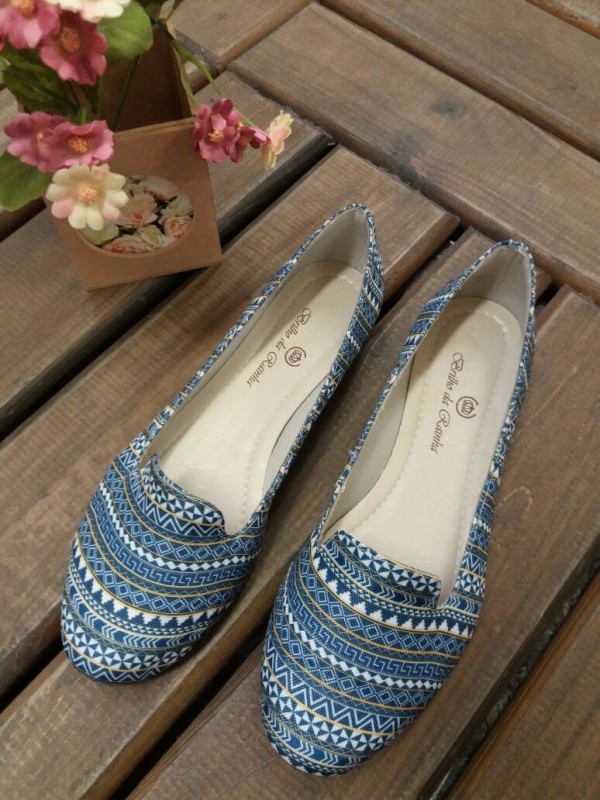 Slipper estampado azul