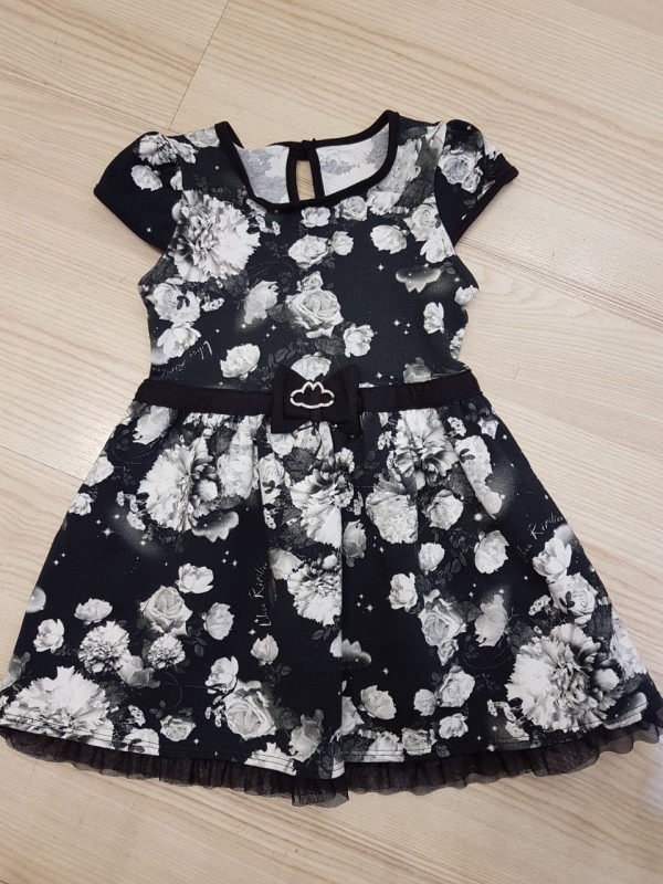 Vestido Floral preto