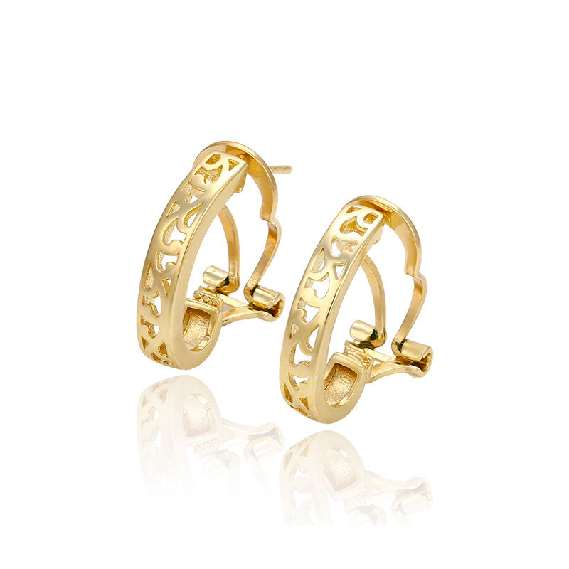Brinco folheado ouro -29441