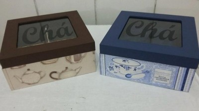 Porta Chá MDF Decorado