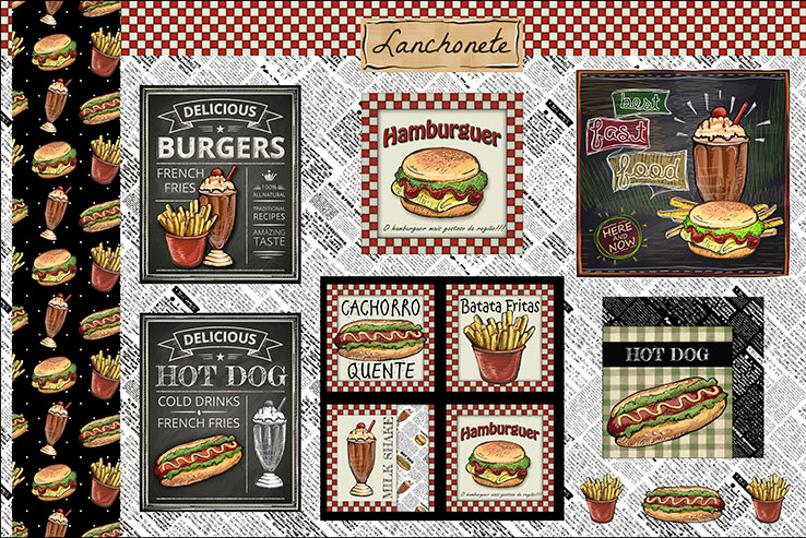 Coleção Fast Food - Painel