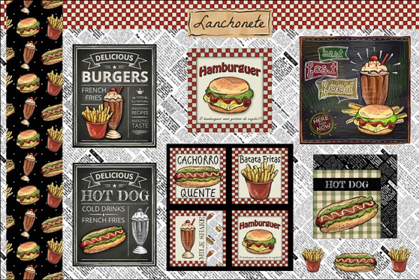 Coleção Fast Food - Painel