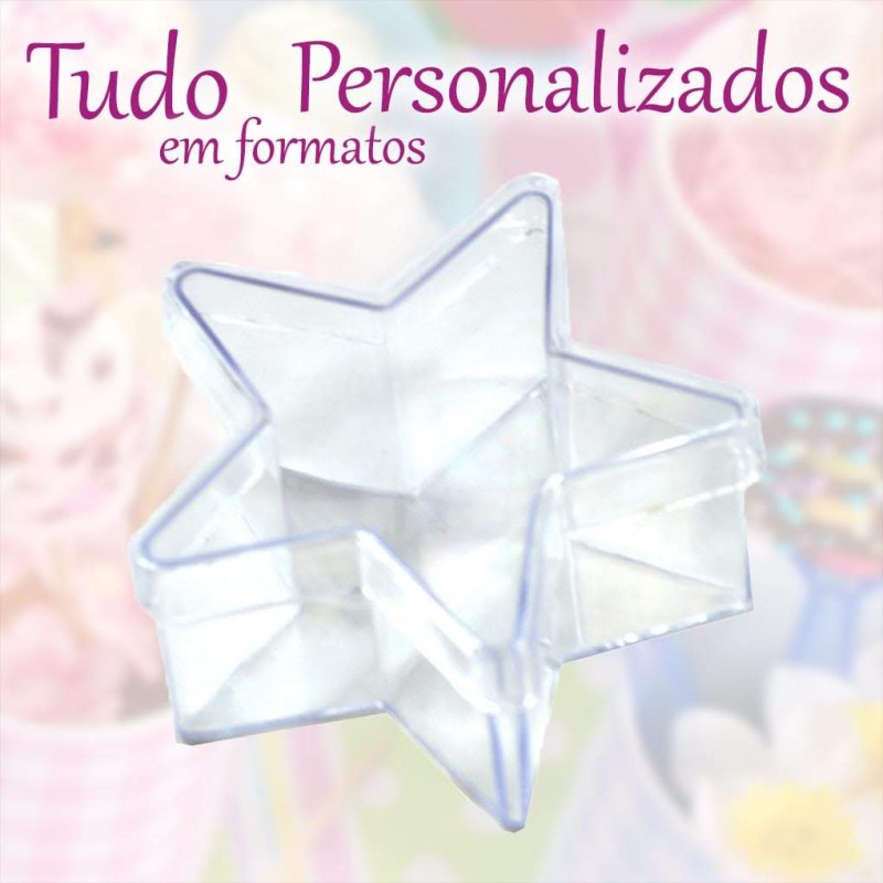 Caixinha em formato de estrela kit 10 unid