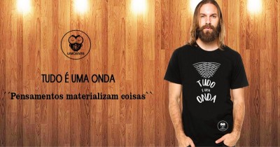 Camiseta Masculina - Tudo é uma Onda