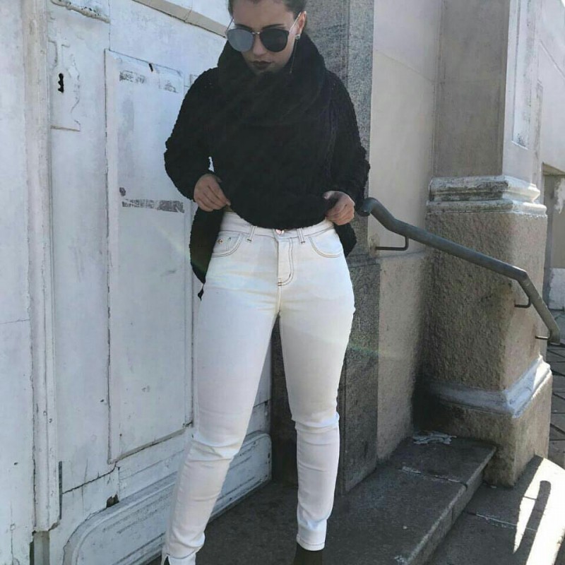 Calça Jeans Cropped