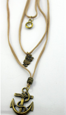 Colar Trio Chocker Ancora