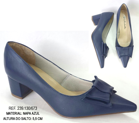 Scarpin Napa Azul