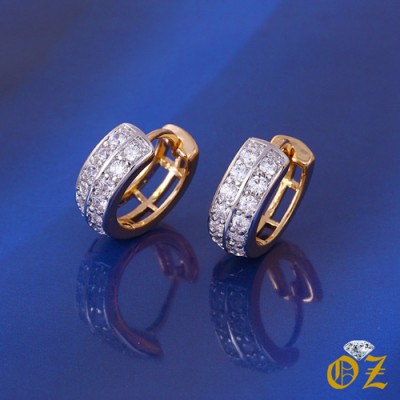 ARGOLA BRINCO SEMIJOIAS FOLHEADO OURO COM RODIO-23624