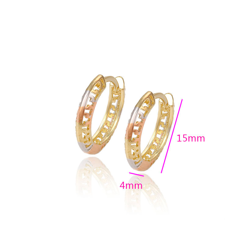 Brinco argola folheado a ouro - 90508
