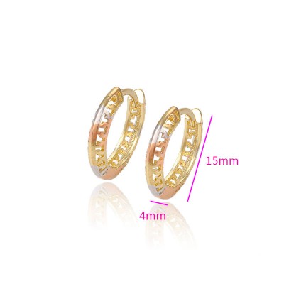 Brinco argola folheado a ouro - 90508