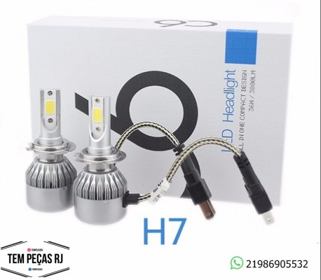 lâmpada super led h7 6000k C6