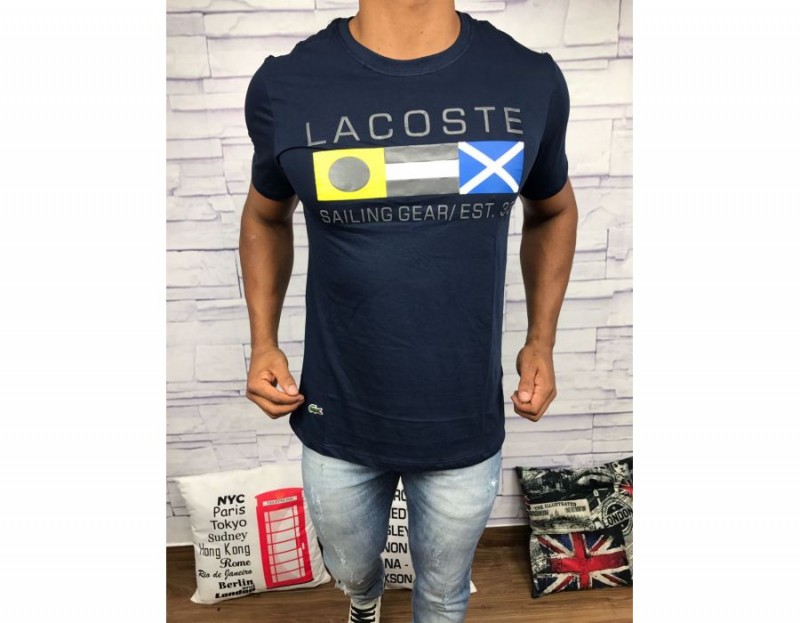 CAMISETA LACOSTE- AZUL MARINHO