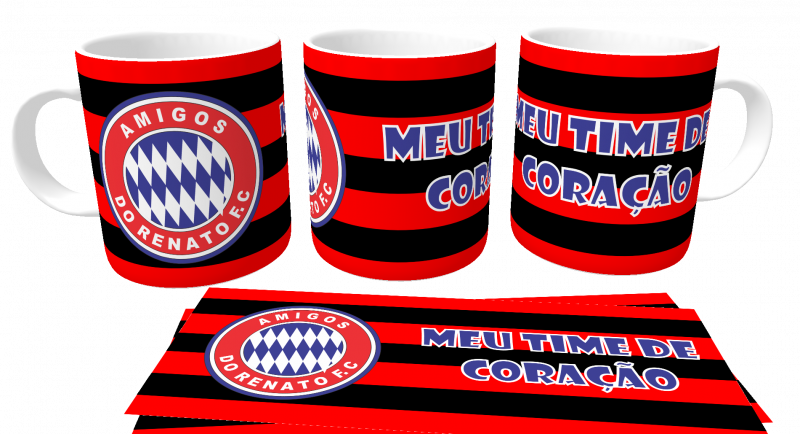 Caneca de Porcelana Amigos do Renato