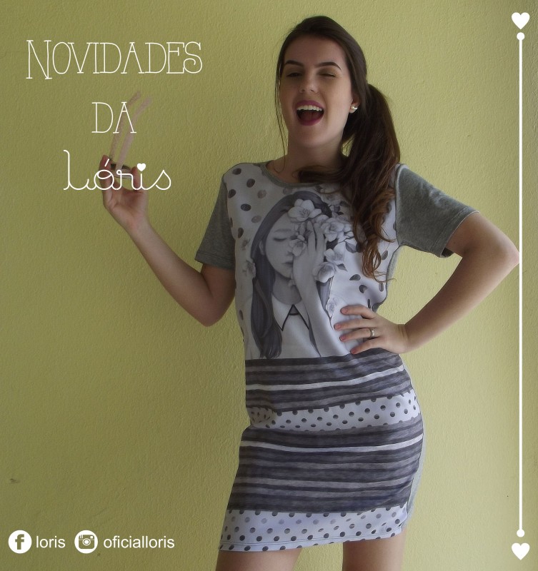 Vestido Girl Cinza Mescla