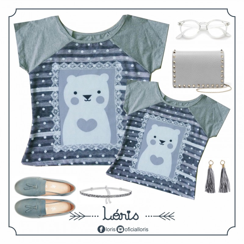T-shirt Urso Cinza