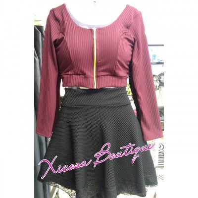 CROPPED C/ZIPPER