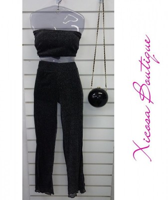 CALÇA e TOP GLITTER