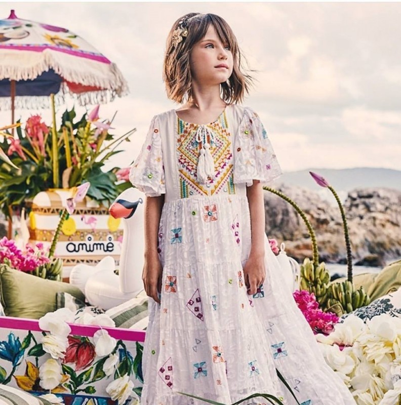 VESTIDO LONGO BORDADO