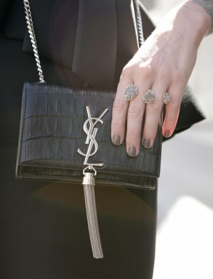 YSL Classic Croco Silver 17cm