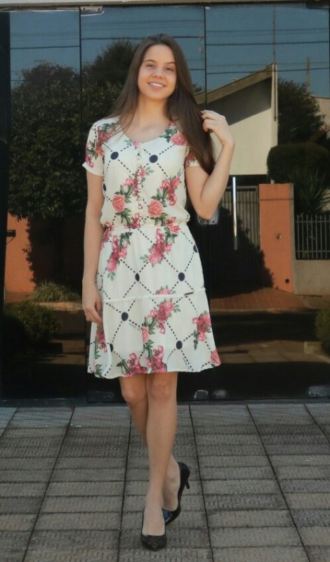 Vestido Viscose 11 Botao