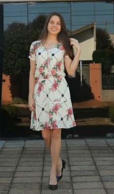 Vestido Viscose 11 Botao