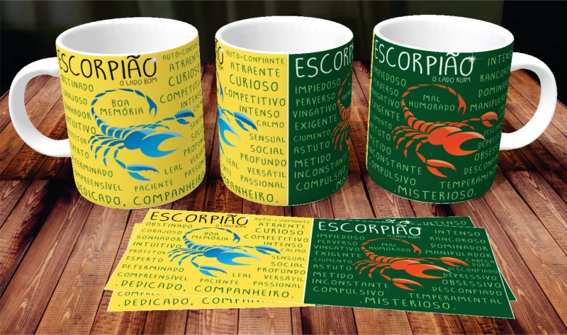 Caneca de Porcelana Escorpião