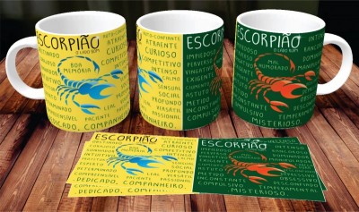 Caneca de Porcelana Escorpião