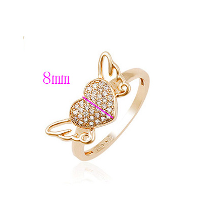 ANEL FOLEADO OURO COM ZIRCONE-64042A