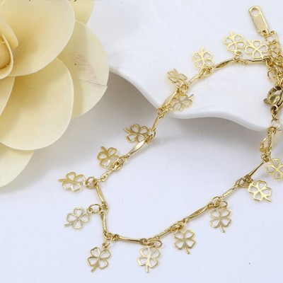 PULSEIRA FOLHEADA A OURO -73430