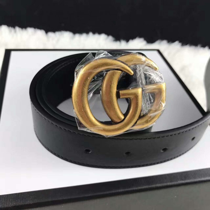 Cinto Preto Vintage Gucci