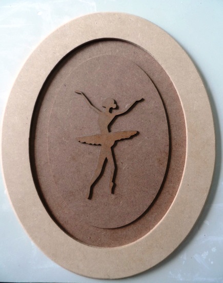 Quadro Bailarina 36x30cm