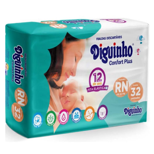 Fralda Diguinho - RN com 32 unidades