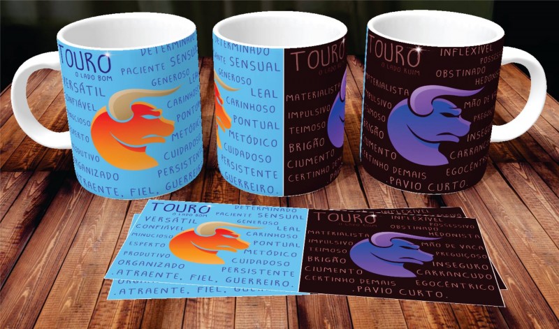 Caneca de Porcelana Touro