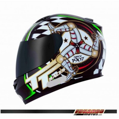 Capacete MT Helmets Blade Manx TT Verde