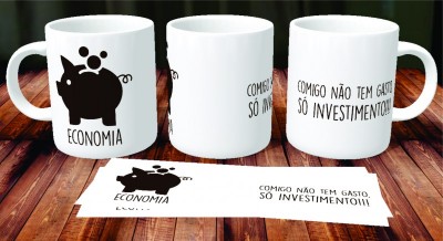 Caneca de Porcelana Economia