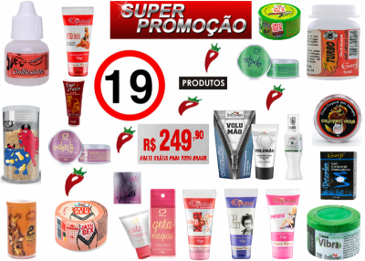 PROMOÇÃO - Super Kit *19 Produtos Sex Shop Para Revenda