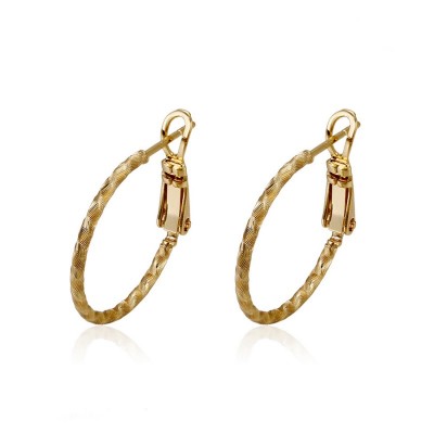 ARGOLA FOLHEADA OURO-93452