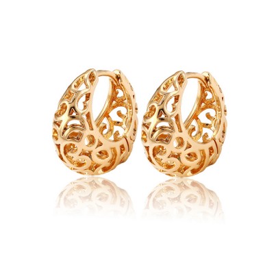 Brinco folheado ouro semi-joia-28258