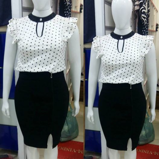 SAIA E BLUSA POA