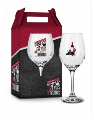 TAÇA VINHO - COM O PASSAR DOS VINHOS