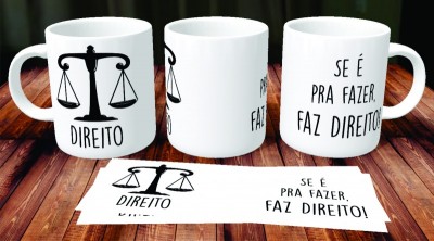 Caneca de Porcelana Direito