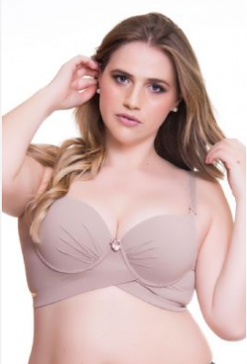 SUTIÃ AVULSO EM MICROFIBRA, PLUS SIZE, COM ALÇA E ELÁSTICOS REFORÇADOS