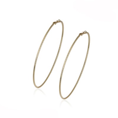 BRINCO ARGOLA FOLHEADA OURO-93210