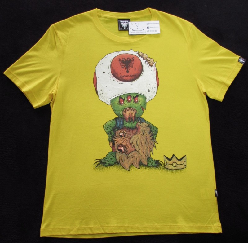Camiseta Cavalera Amarela Cogumelo