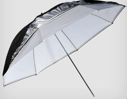 Guarda-Chuva Godox UB-006 Preto, Prata e Branco 101cm