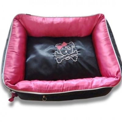 Cama em couro para pet Ridelf cor Pink