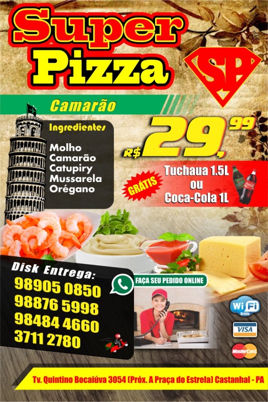 Pizza de camarão