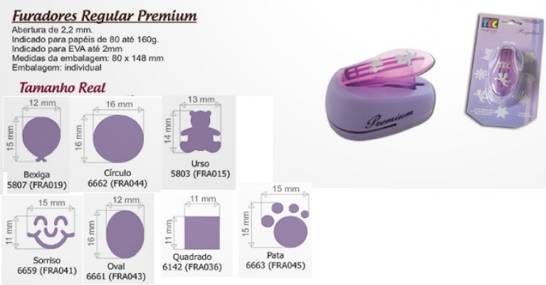 Furador Regular Premium - Toke e Crie